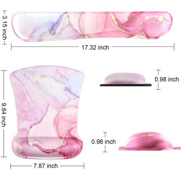 NWOT Marble Design Wrist Support & Mouse Pad - Picture 6 of 8